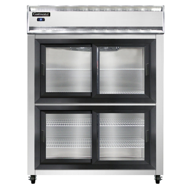 Continental Refrigerator 2RESNSGDHD Extra-Wide Refrigerator Reach-in 57"W