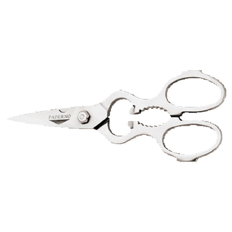 Paderno 18274-00 Kitchen Scissors 7-7/8"L Built In Nutcracker & Bottle Opener