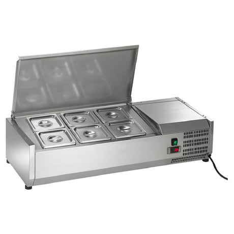 Arctic Air ACP40 Refrigerated Counter-Top Prep Unit 39-1/2"W Includes (6) 1/6 Stainless Pans