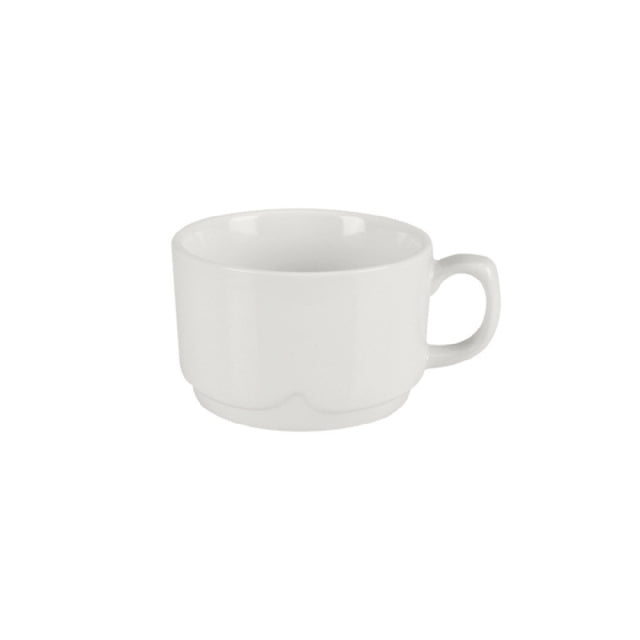 Steelite DCI148PW Latte Cup 16 Oz. 4-1/2" Dia. (5-3/4" With Handle) X 3"H