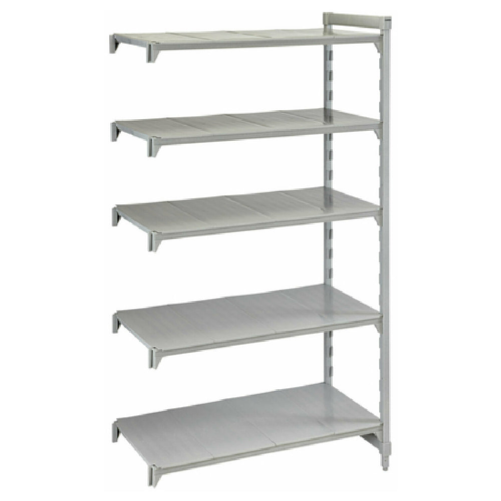 Cambro CPA187284S5PKG Camshelving® Premium Add-On Unit 18"W X 72"L X 84"H 5-tier