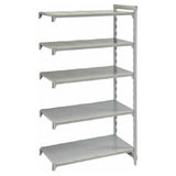 Cambro CPA215484S5PKG Camshelving® Premium Add-On Unit 21"W X 54"L X 84"H 5-tier