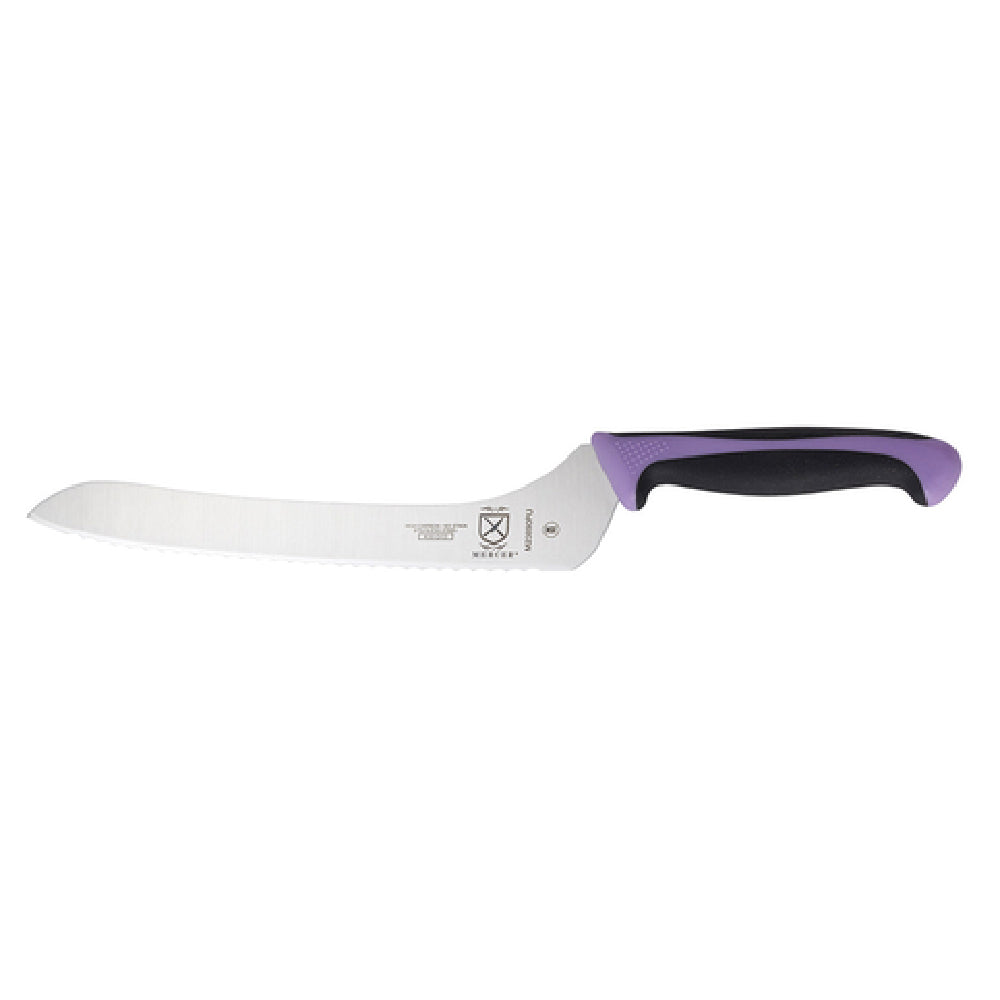 Mercer Culinary M23890PU Millennia Colors® Bread Knife 9" Offset