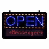 Alpine Industries ALP497-10 LED Open Sign 11"W X 1-1/2"D X 13"H Programmable Up To 99 Messages