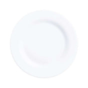 Arc Cardinal X0613 Arcoroc Intensity White Rim Plate (D:9.5'') ['Opal']