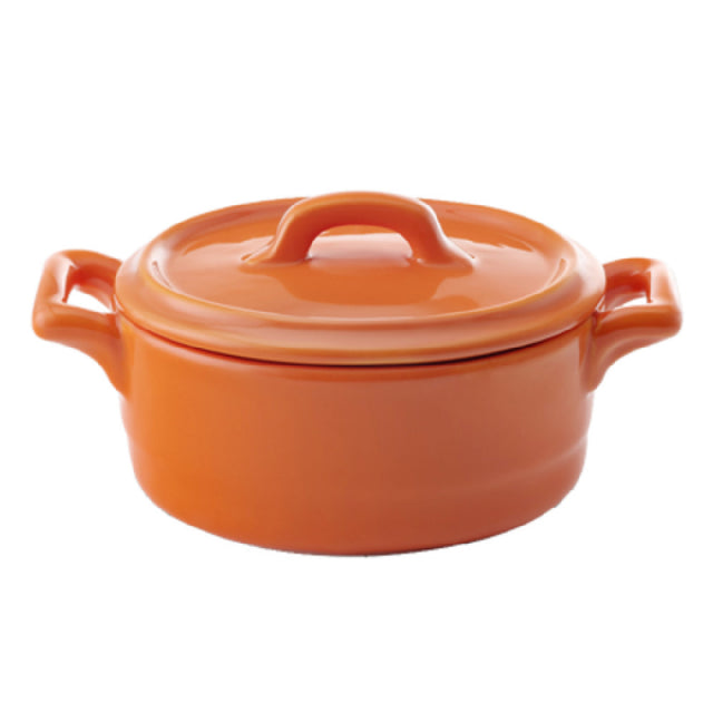 Bon Chef 1600004PORANGE Cocottes Baker Base 8-1/2 Oz. 5-1/4"