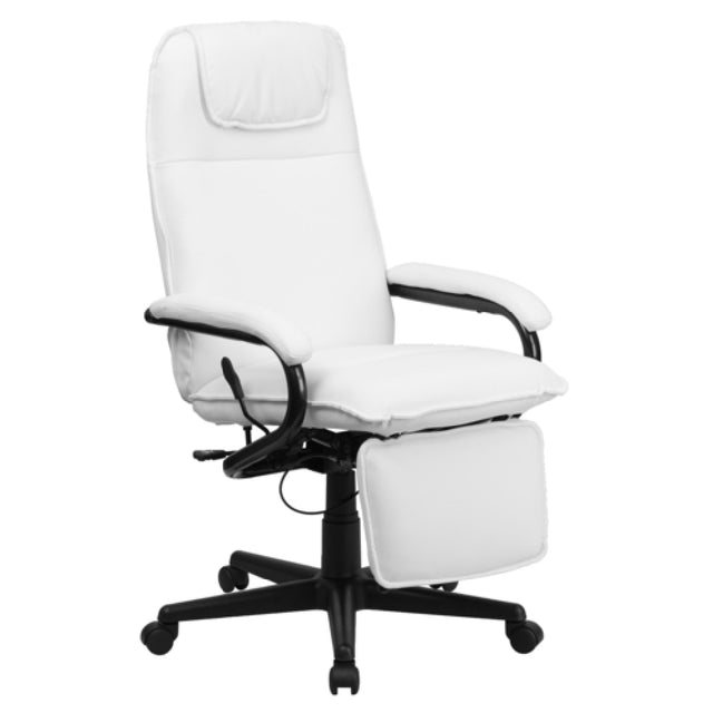 Flash Furniture BT-70172-WH-GG Executive Reclining Swivel Office Chair 42" With Footrest