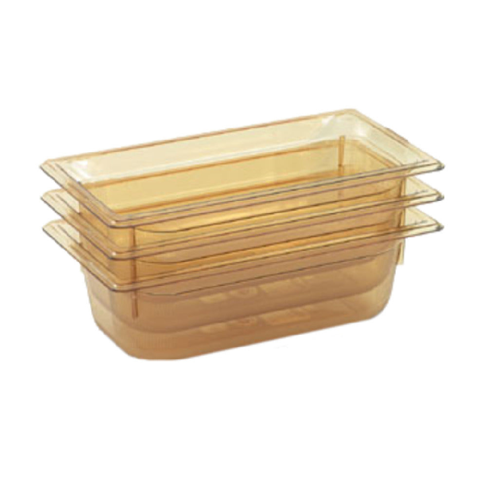 Vollrath 9036410 Super Pan® 1/3 GN Food Pan 6" Deep High-temp Amber Resin