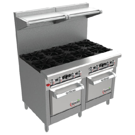 Venancio G722CO-72B_LP Genesis Series Restaurant Range Gas 72"W