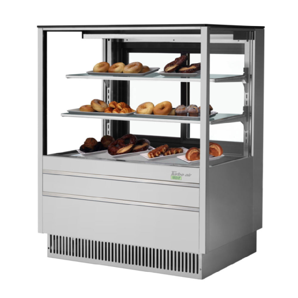 Turbo Air TCGB-36UF-DR-S Bakery Dry Case 11.8 Cu. Ft. Capacity 36-1/2"W X 33-1/8"D X 50-1/8"H