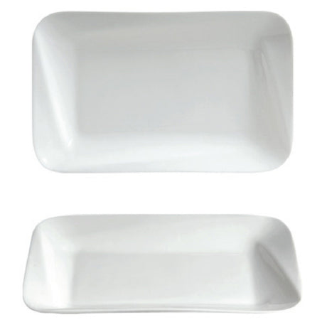 Cameo China 707-93 Square Slant Platter 9" X 5-3/4" X 1-1/4"H (23 Cm X 14.5 Cm X 3.2 Cm)