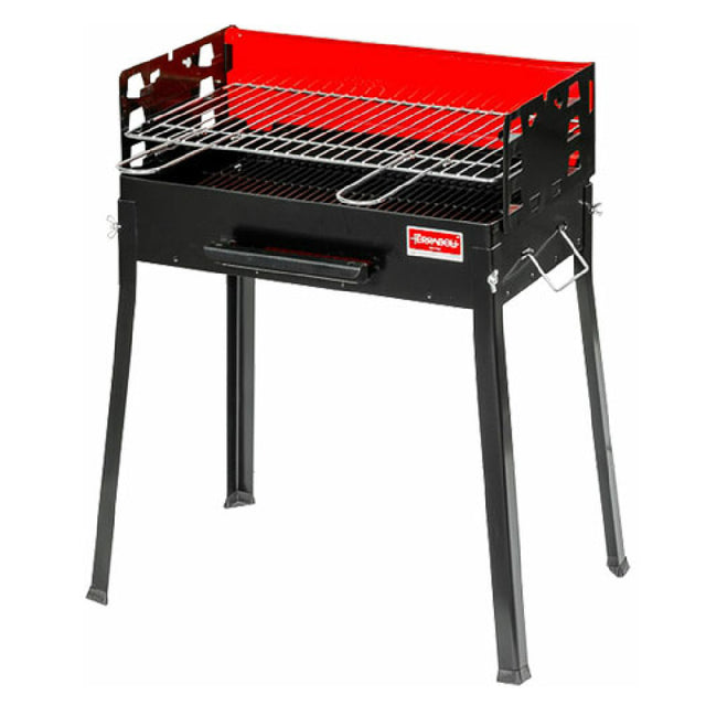 Omcan 47309 Painted Steel Charcoal BBQ Grill 26.8" H X 22.4" W X 14.2" D Cooking Area 19.7" X 11.8"