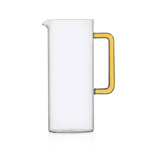 Rosenthal Sambonet Paderno IC359.557 Jug With Yellow Handle 40.6 Oz. 4.3" Dia. X 9.1"H