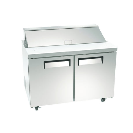 Hubert 210966 - Kratos Refrigerated Sandwich / Salad Prep Table, 46.875"W, 9.5 Cu.ft. Interior Capacity
