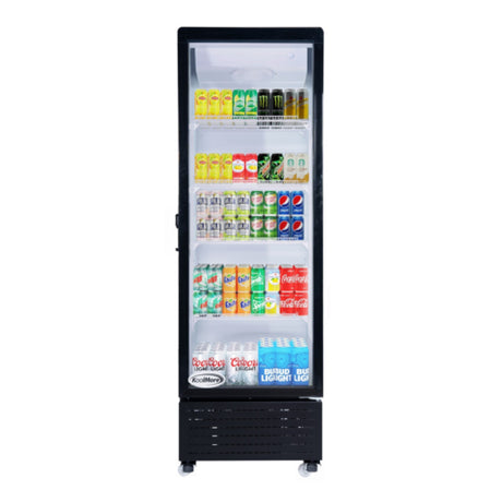 Koolmore KM-MDR-1GD-10C KoolMore Commercial Glass Door Display Cooler 22.60"W X 20.70"D X 72.60"H