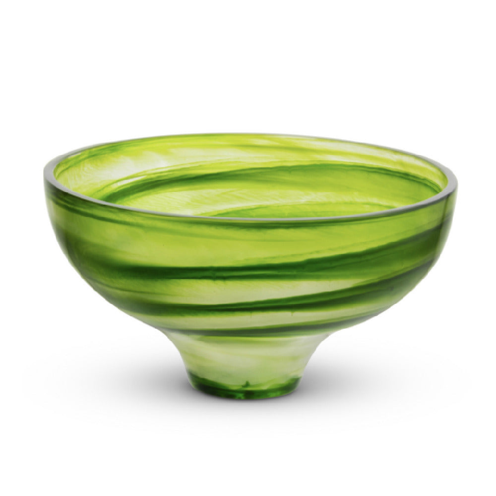 Bon Chef 59027-EDEN - Round Resin Bowl, 10.25" Dia X 5.5"H, Translucent Swirl Polished Finish