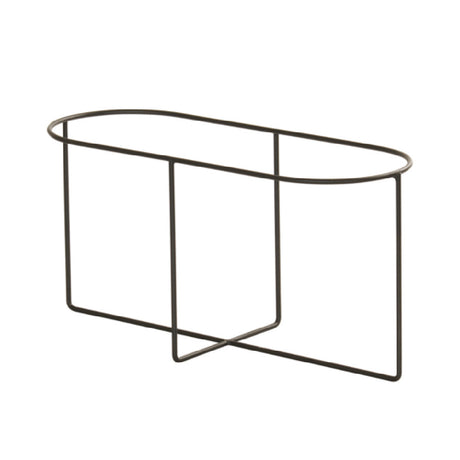 Cal Mil 23864-10-13 Madison Platter Riser 20.5"W X 8.25"D X 10"H Black Powder-coated Wire