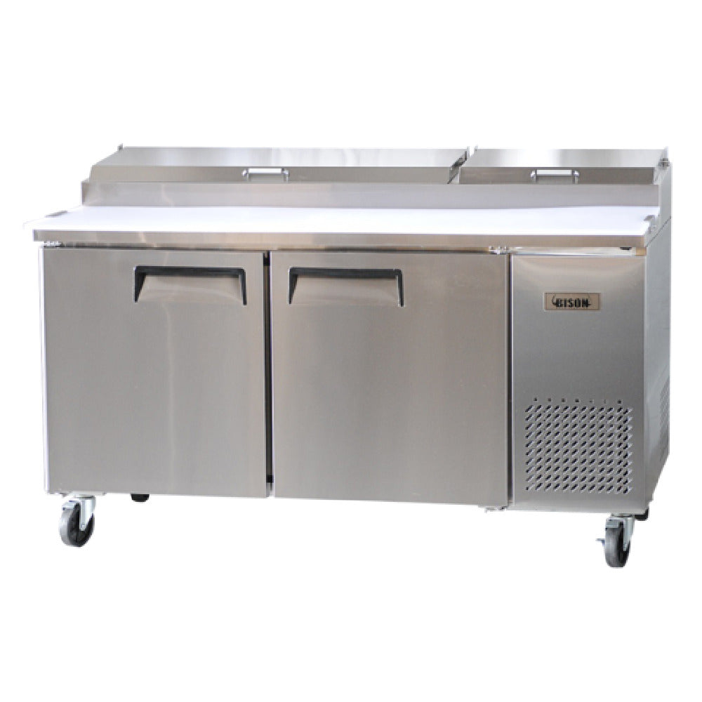 Bison BPT-67 Pizza Prep Unit Two-section 20.0 Cu. Ft.