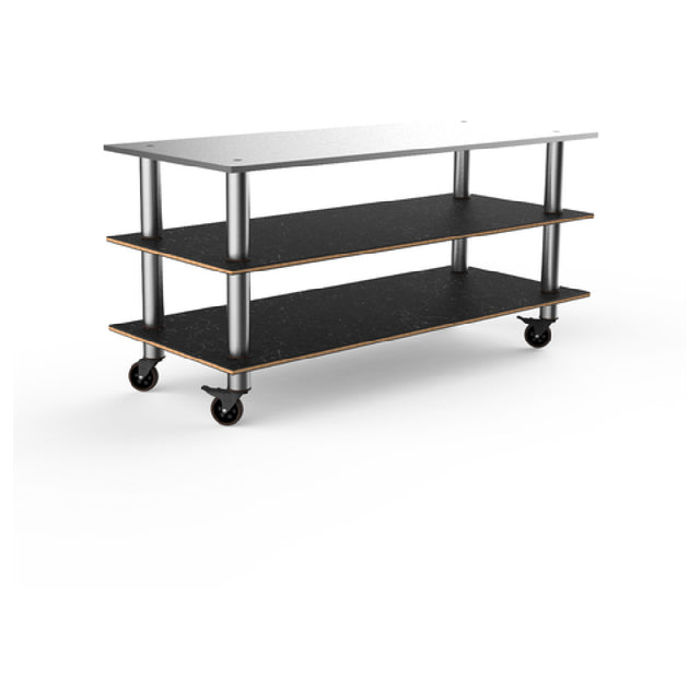 Steelite MGCMLA05MSXW Mogogo Buffet Solutions Modular Pro Station 3-tier 71" X 29-1/2" X 33"H