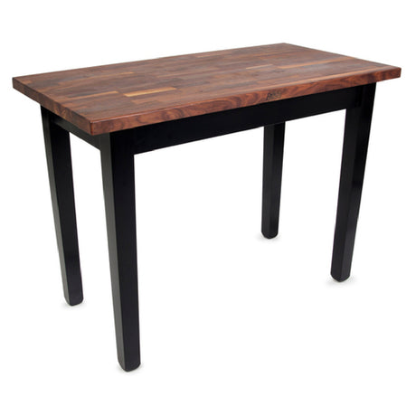 John Boos WAL-C6036 Blended American Black Walnut Table 60"W X 36"D X 34-3/4"H Overall Size