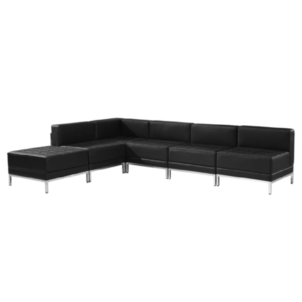 Flash Furniture ZB-IMAG-SECT-SET10-GG Hercules Imagination Series Sectional 112-1/2"W X 28-1/2" To 84-1/2"D X 27-1/2"H Overall