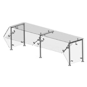 Premier Metal & Glass FM2R-A CHOICE™ Adjustable Self-Service Sneeze Guard Single Sided Guard With Top Shelf