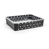 FOH BHO117BKI20 1/2 Size Dots Housing Shallow/Pan Set Matte Black Includes One BHO115BKI20 1/2 Size Dots Housing Shallow Matte Black
