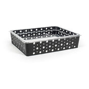 FOH BHO117BKI20 1/2 Size Dots Housing Shallow/Pan Set Matte Black Includes One BHO115BKI20 1/2 Size Dots Housing Shallow Matte Black