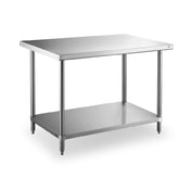 Steel Works Stainless SWWTS-2424-318 Worktable 24" X 24" X 34"H 18ga/304 Stainless Steel