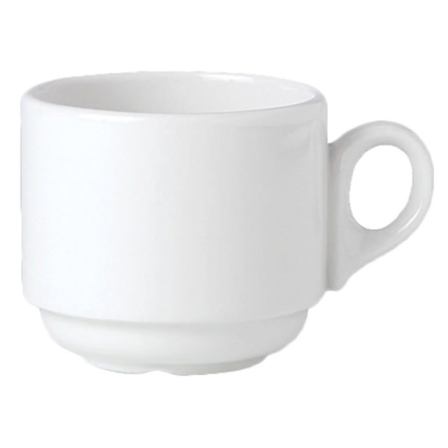 Steelite 11010154 Atlanta Cup 7-1/2 Oz. 4-1/4"W X 2-5/8"H