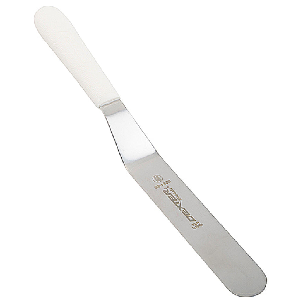 Franklin Machine Products 137-1555 Sani-Safe® Offset Spatula By Dexter® 8" Long Blade White Handle