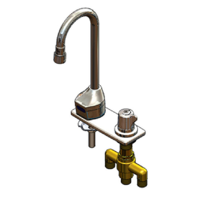 T&S Brass EC-3100-SMT4V05 ChekPoint™ Electronic Faucet Deck Mount Rigid Gooseneck