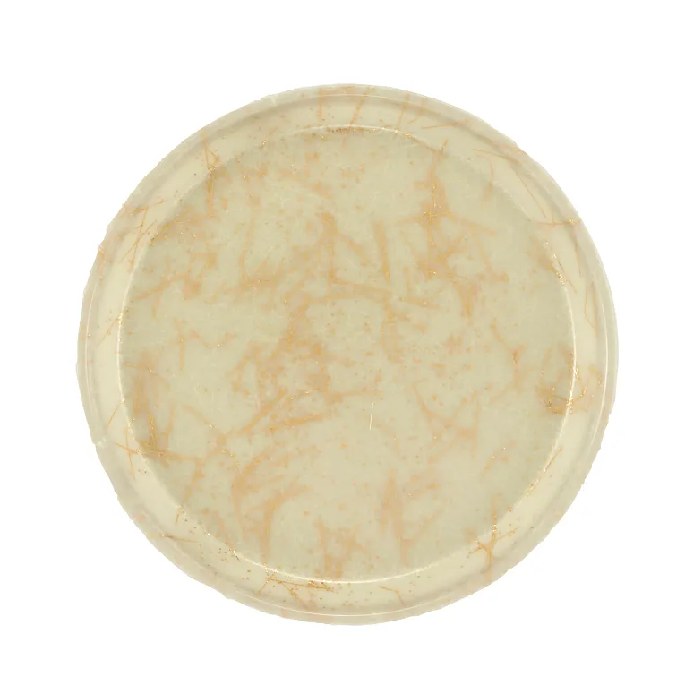 Cambro 900526 Serving Camtray® Round 9" Dia. Galaxy Antique Parchment Gold