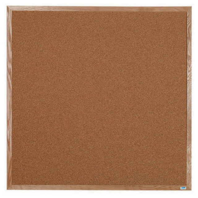 Aarco OB4848 Bulletin Board 48"W X 48"H Natural Pebble Grain Cork