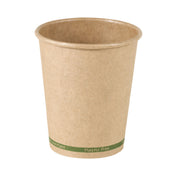 PacknWood 210GCWBZEN8 - ZEN Kraft Paper Cup Without Plastic, 8oz, 3.1" D X 3.6" H