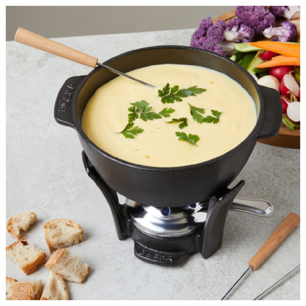 BOSKA 853554 - Boska Cheese Fondue Set Party Pro 1.1L, 8.14''W X 6.85''D X 6.49''H