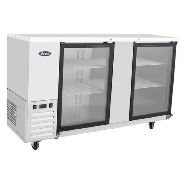 Atosa SBB69GGRAUS1 Atosa Back Bar Cooler Shallow Depth Two-section