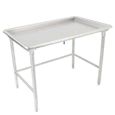 John Boos DST6-3097SBW Sorting Table 97-7/8"W X 30-3/8"D 16/300 Stainless Steel Flat Top With 2-1/4" Raised Edge