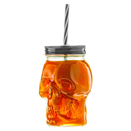 Hospitality Brands HGS45301-036 Hospitality Brands Skull To-Go Glass 17 Oz.