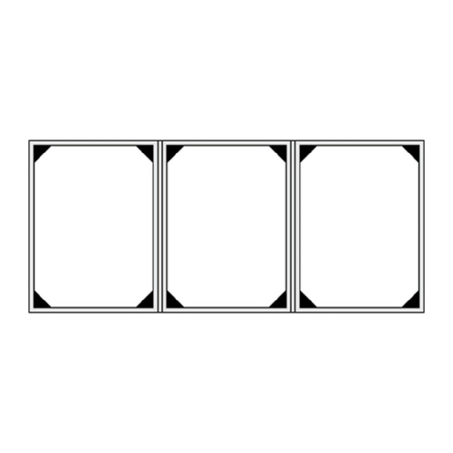 Risch IRI-3V 4.25X11 Iridescent Padded Shimmer Faux-leather Menu Cover (specify Color)