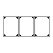 Risch LTH-3V 4.25X11 Tuxedo Leather Padded Bonded Leather Menu Cover (specify Color)