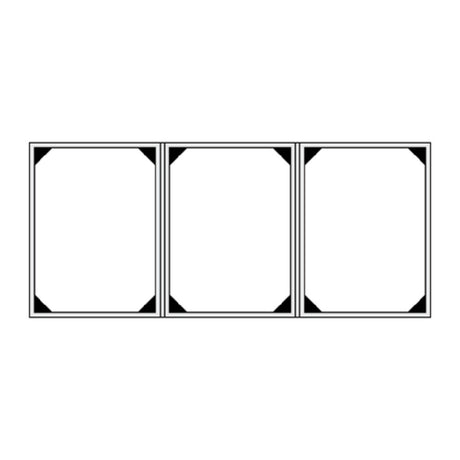 Risch LTH-3V 8.5X11 Tuxedo Leather Padded Bonded Leather Menu Cover (specify Color)
