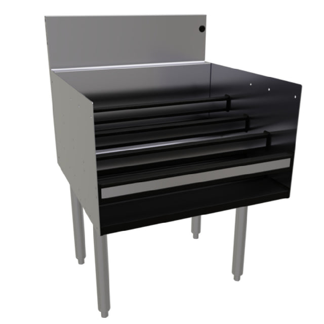 Glastender LDB-24 Underbar Liquor Steps Free Standing 24"W X 24"D (aligns With 24" Deep Units Without Speed Rail)