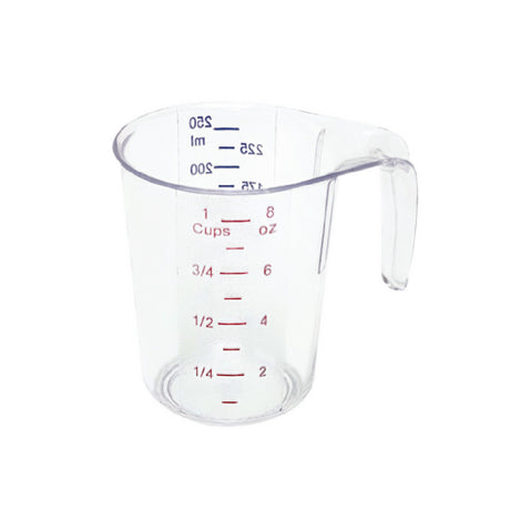 CAC China MCBK-25 Measuring Cup 1 Cup/25-250 ML Molded-in Thumb-grip Handle