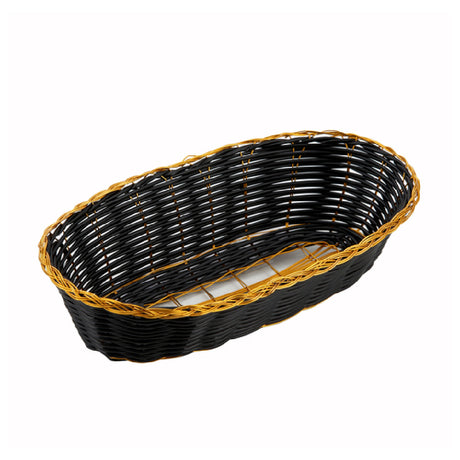 Winco PWBK-9B Woven Basket 8-3/4" X 3-7/8" X 2"H Long Oval