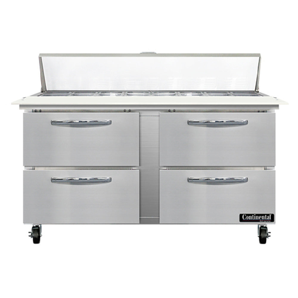 Continental Refrigerator SW60N16C-D Sandwich Unit 60"W 17.0 Cu Ft Capacity