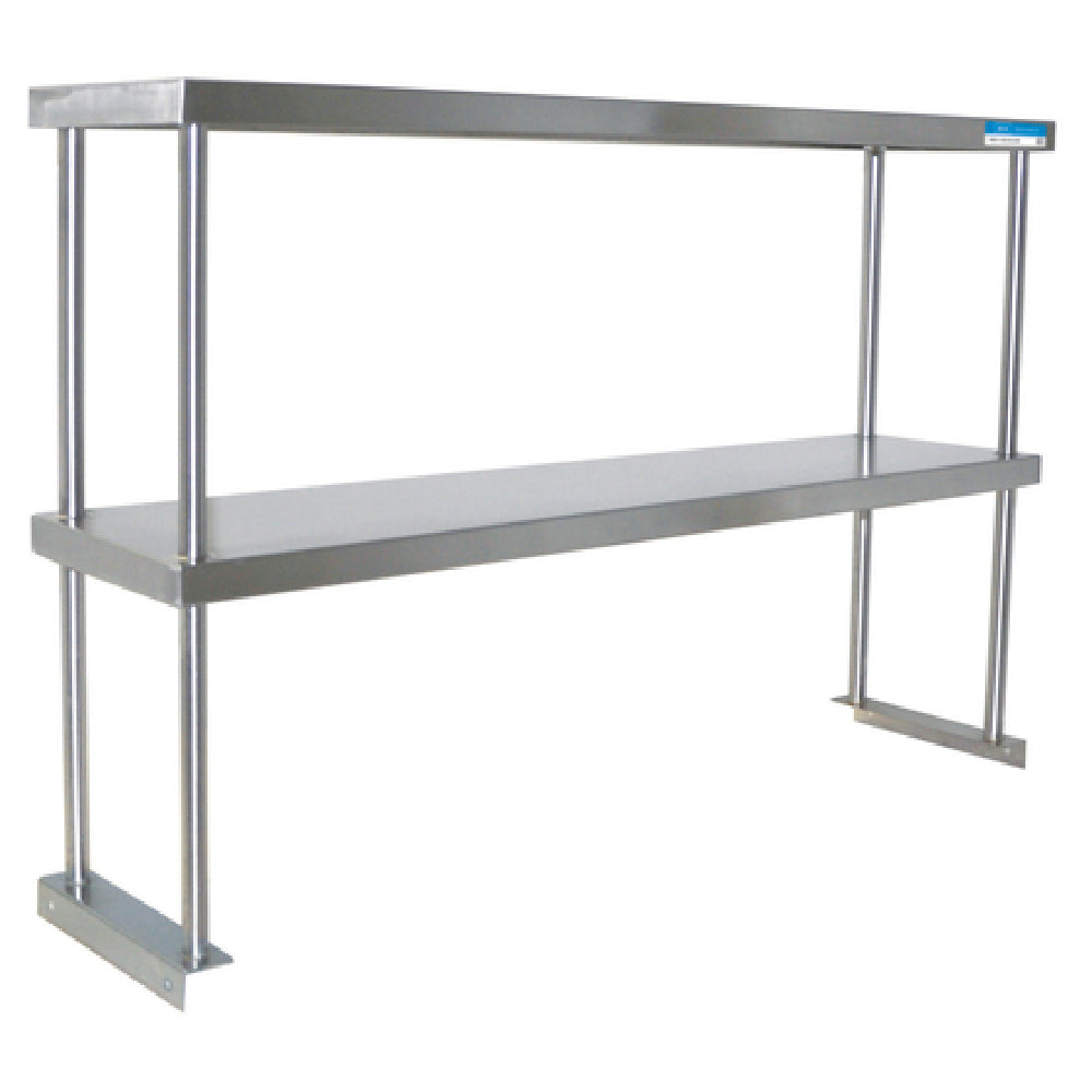 BK Resources BK-OSD-1296 Double Overshelf Table Mount 96"W X 12"D X 31-1/4"H