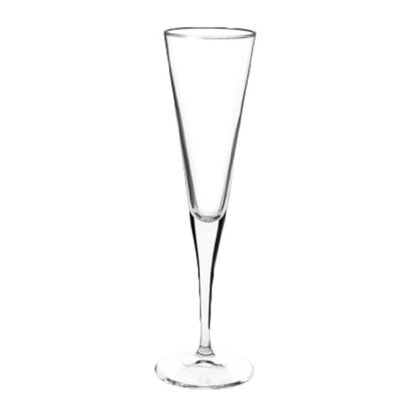 Steelite 4945Q402 Flute Glass 5-1/2 Oz. (H 9-1/4" M 2-3/4" T 2-1/2" B 2-3/4") Pulled Stem
