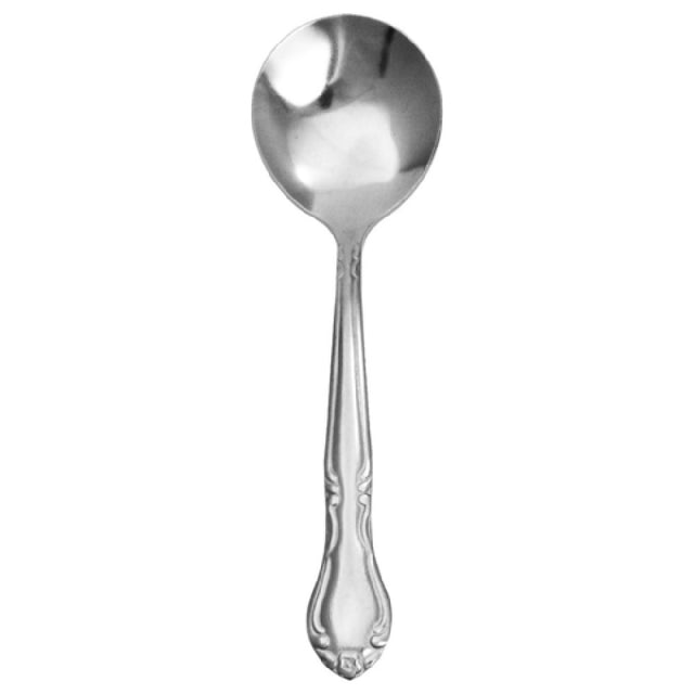 International Tableware ME-113 Bouillon Spoon 6-1/8" Long 18/0 Stainless Steel