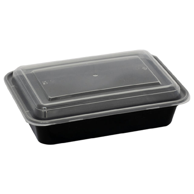 International Tableware TG-PP-28 Container With Clear Lid Plastic Black